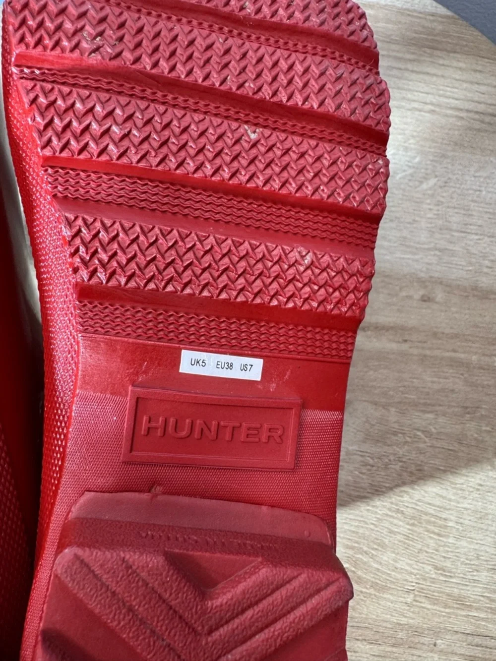 Hunter Red Gloss Chelsea Rain Boots